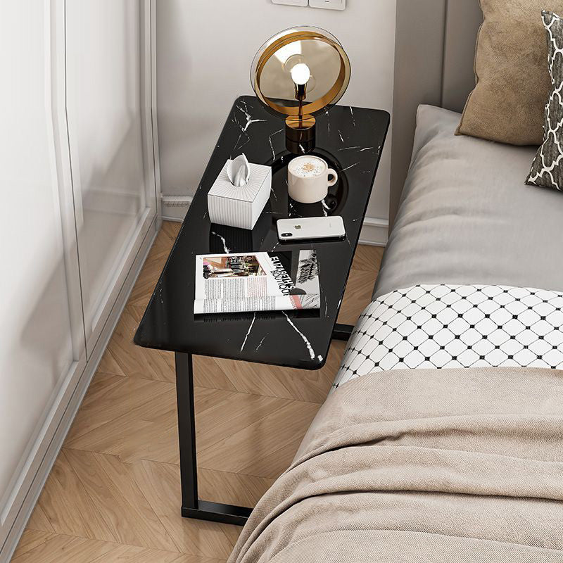 Scandinavian Stainless Steel Rectangular Side Table 4-Leg