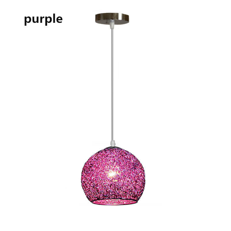 Contemporary Aluminum Macaron Round Pendant Light