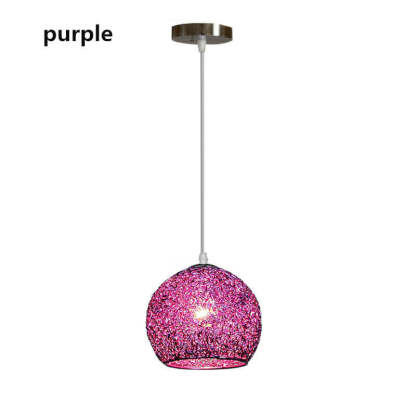 Contemporary Aluminum Macaron Round Pendant Light