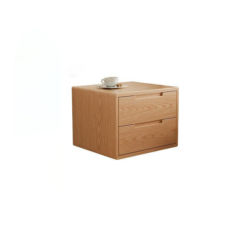 Modern Rubber Wood Bedside Nightstand