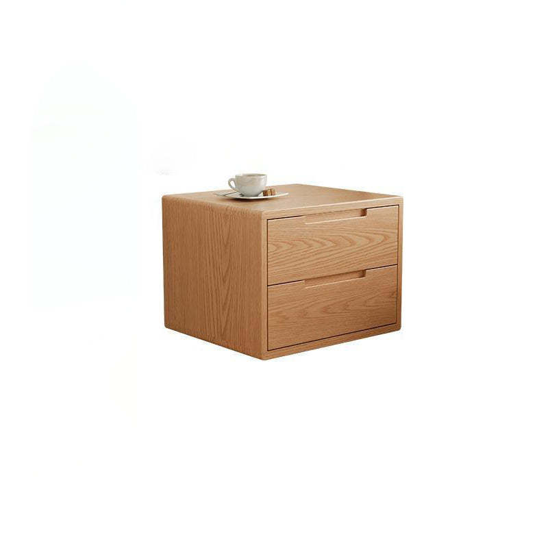Modern Rubber Wood Bedside Nightstand