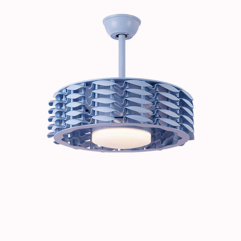 Minimalist Cylinder LED Ceiling Fan Light