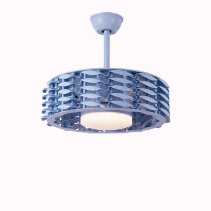 Minimalist Cylinder LED Ceiling Fan Light