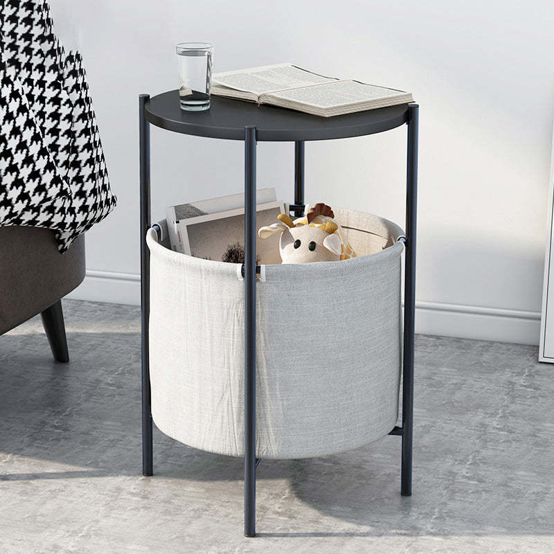 Scandinavian Marble Metal Fabric Coffee Table — A