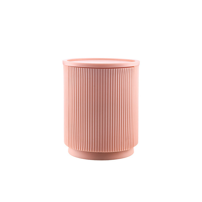 Minimalist Cylinder Plastic Nightstand