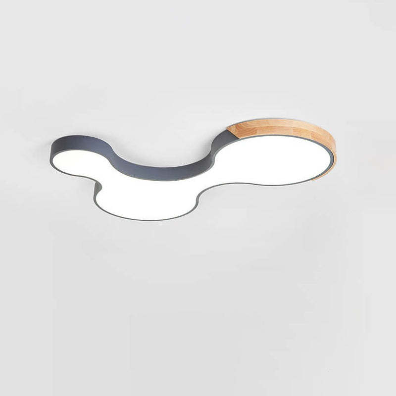 Nordic Macaron Block Clouds LED Flush Mount Light