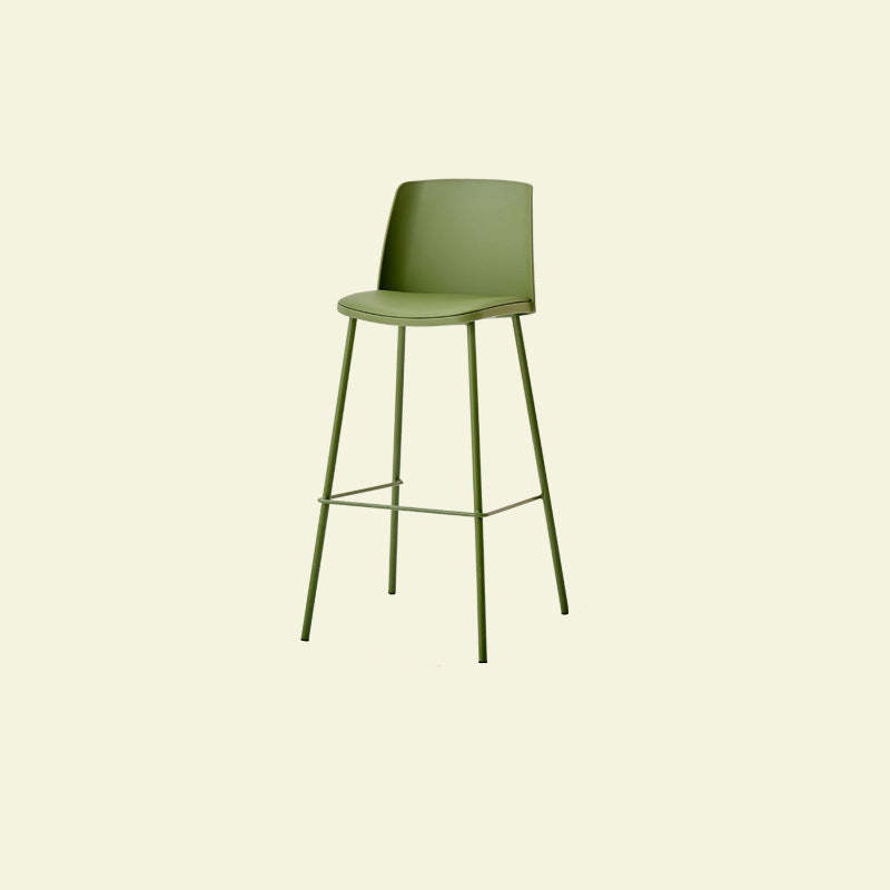Minimalist PU Leather Metal Bar Stool