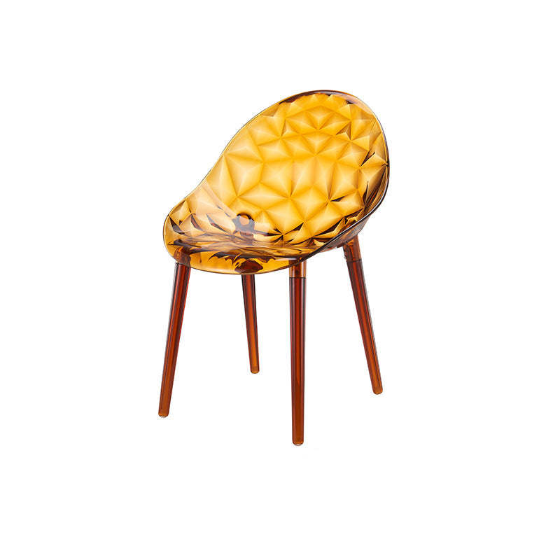 Minimalist Square Acrylic Four-Leg Chair