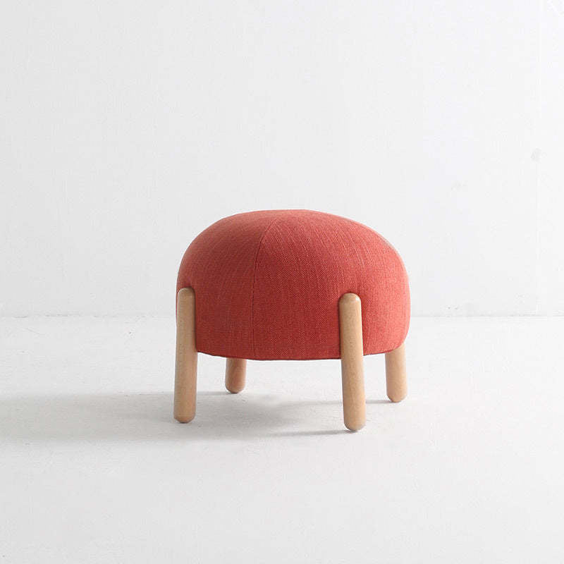 Red nordic ladybug pouf low stools