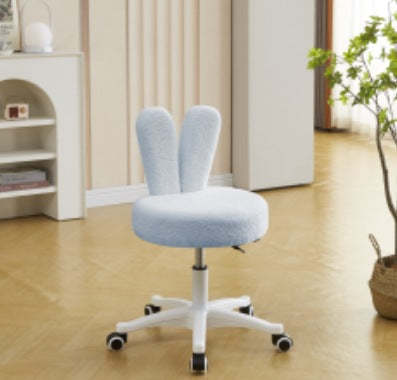Rabbit-Ear Metal Lambswool Swivel Chair