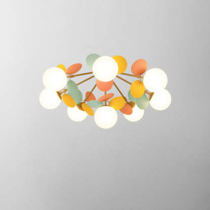 Nordic Iron Flower Branch Ceiling Light