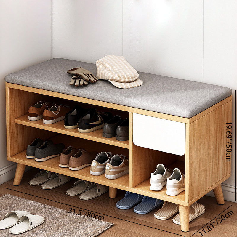 Scandinavian Wood 2-Storage Shoe Rack