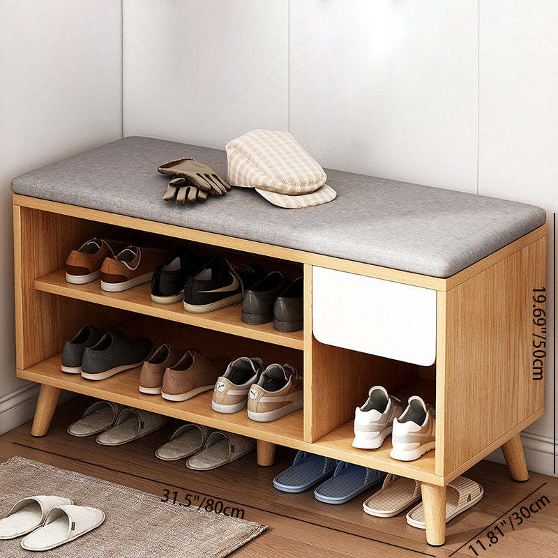 Scandinavian Wood 2-Storage Shoe Rack