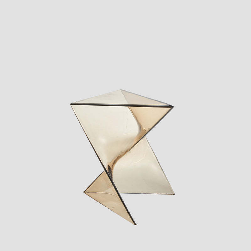 Minimalist Irregular Triangle Plastic End Table