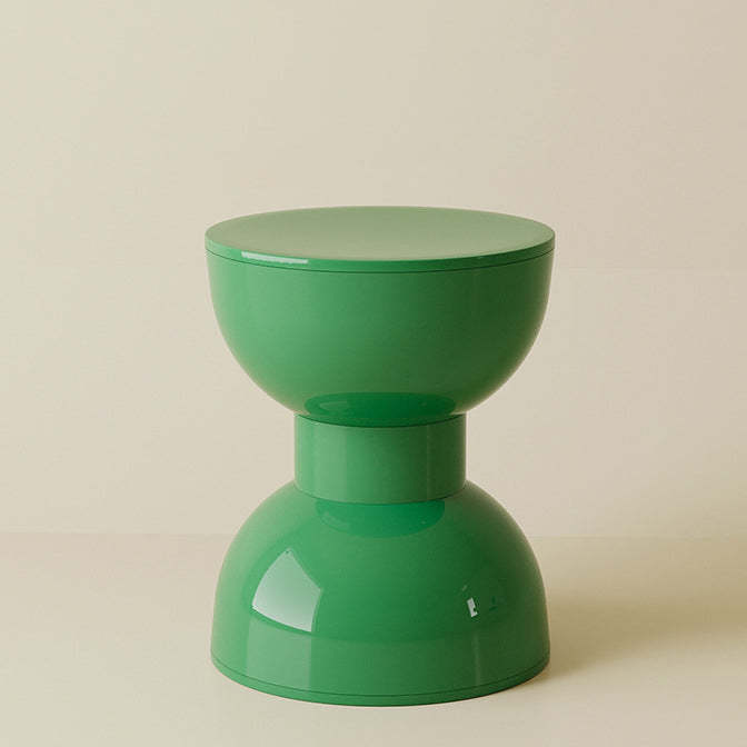Scandinavian Macaron Hourglass Plastic Footstool