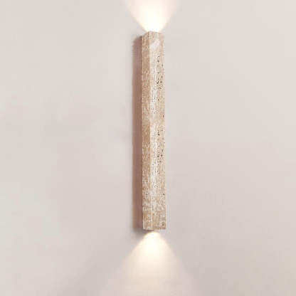 Japanese Long Strip Yellow Travertine Sconce