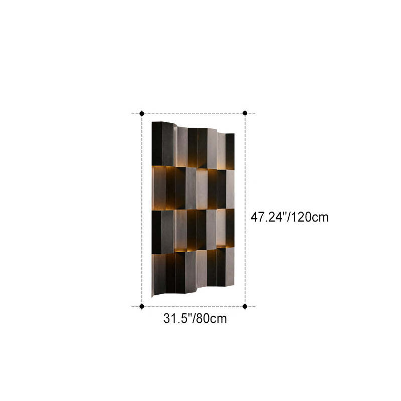 Retro Aluminum Rectangular LED Wall Sconce