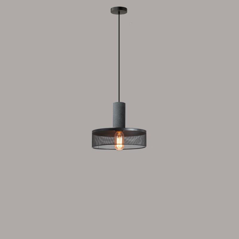 Industrial Tapered Cement Iron Pendant Light