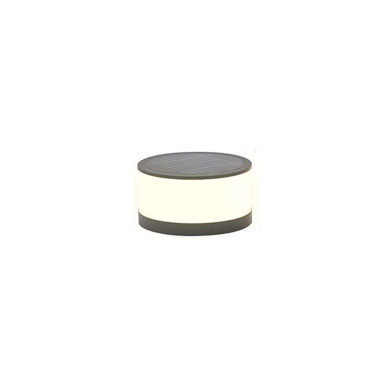 Solar Outdoor Round Column LED Post Landscape Light