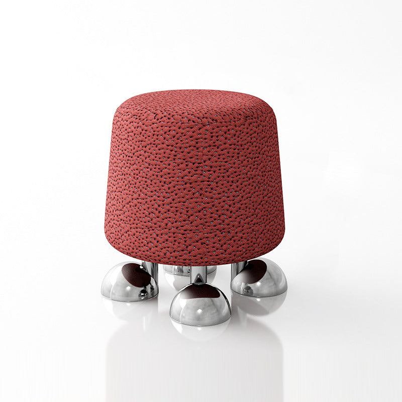 Modern Wood Stainless Steel Vanity Stool