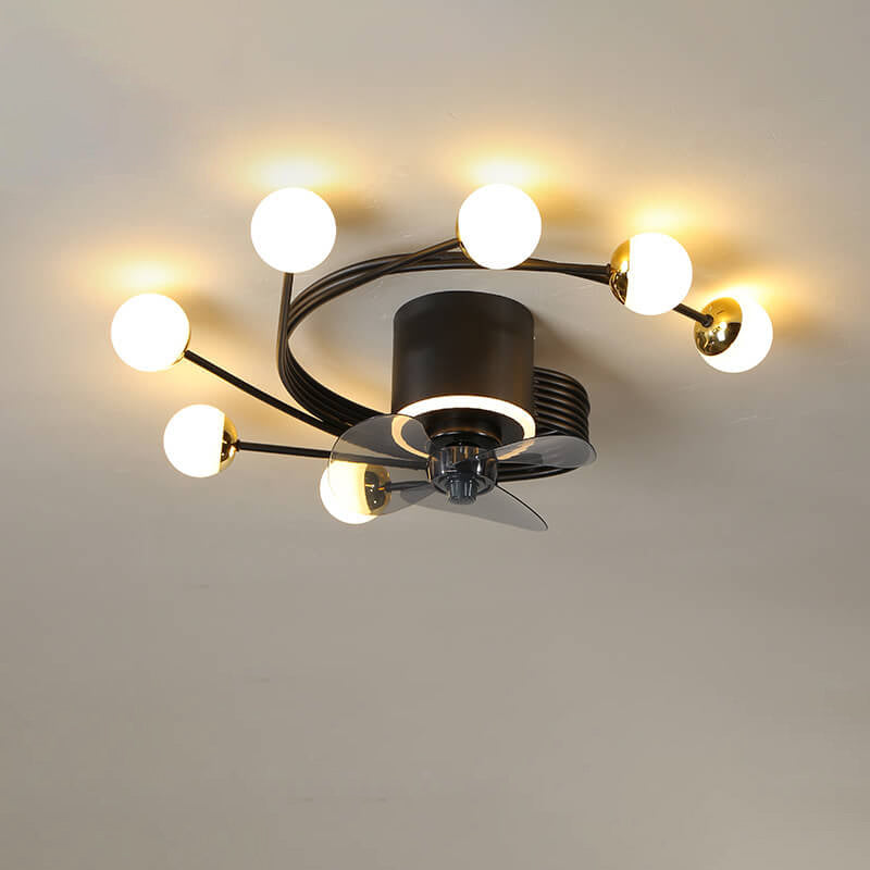 Nordic Luxury 5/7-Light LED Flush Mount Fan Light