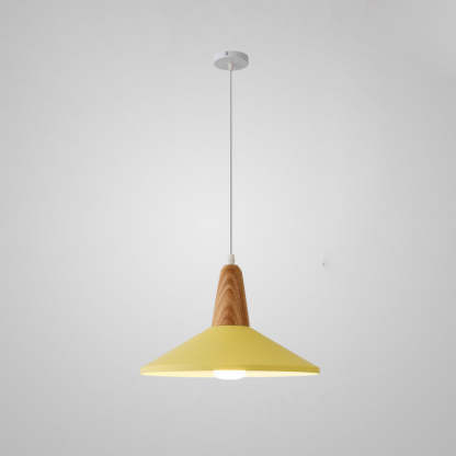 Nordic Macaron Aluminum Wood Pendant Light
