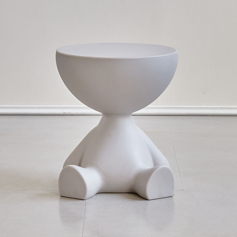 Minimalist Flat Round End Table