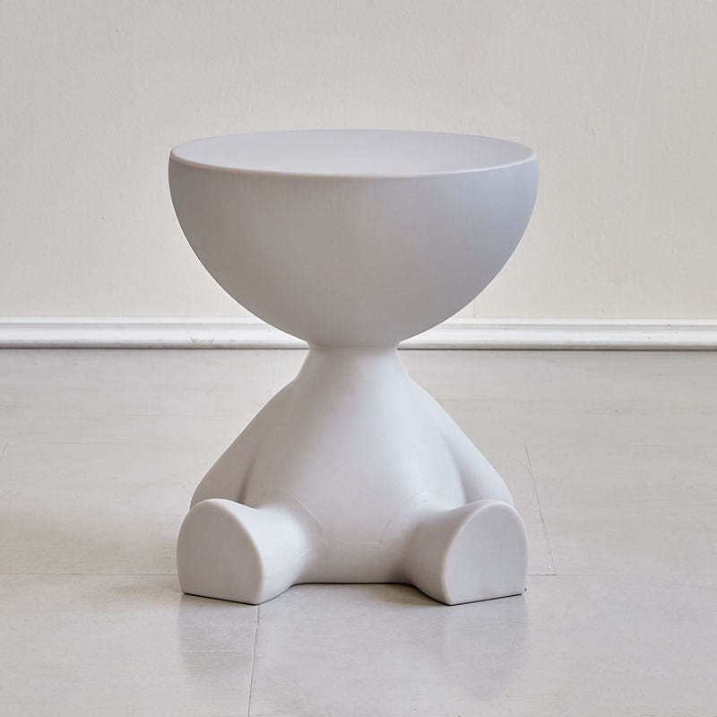 Minimalist Flat Round End Table