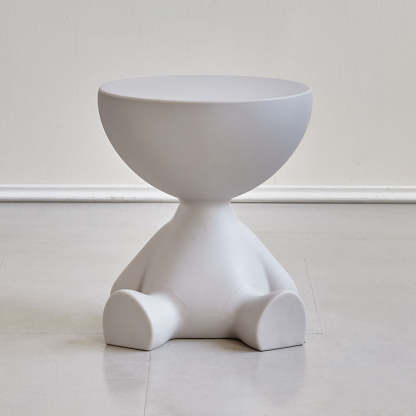 Minimalist Flat Round End Table