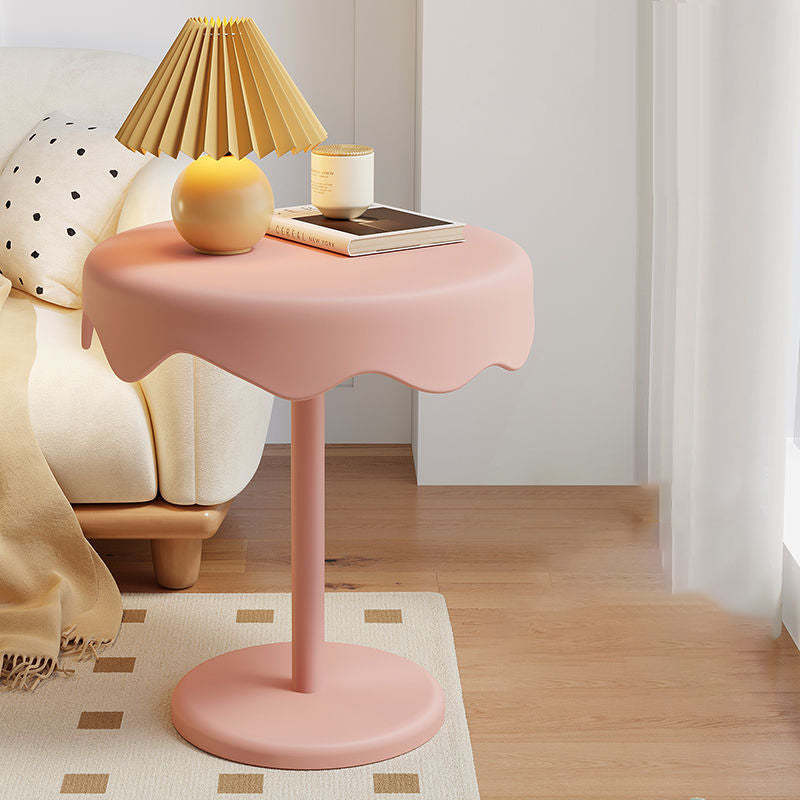 Contemporary Ice Cream Steel End Table — Black