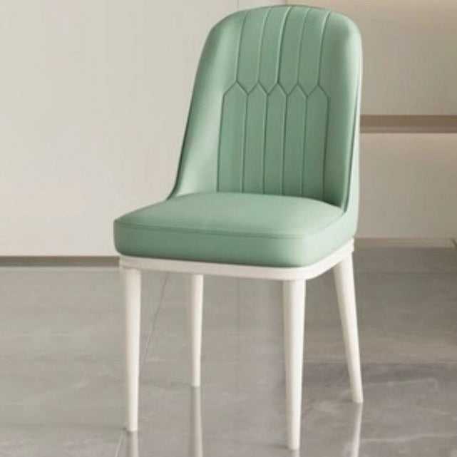 Minimalist PU Leather Steel Dining Chair