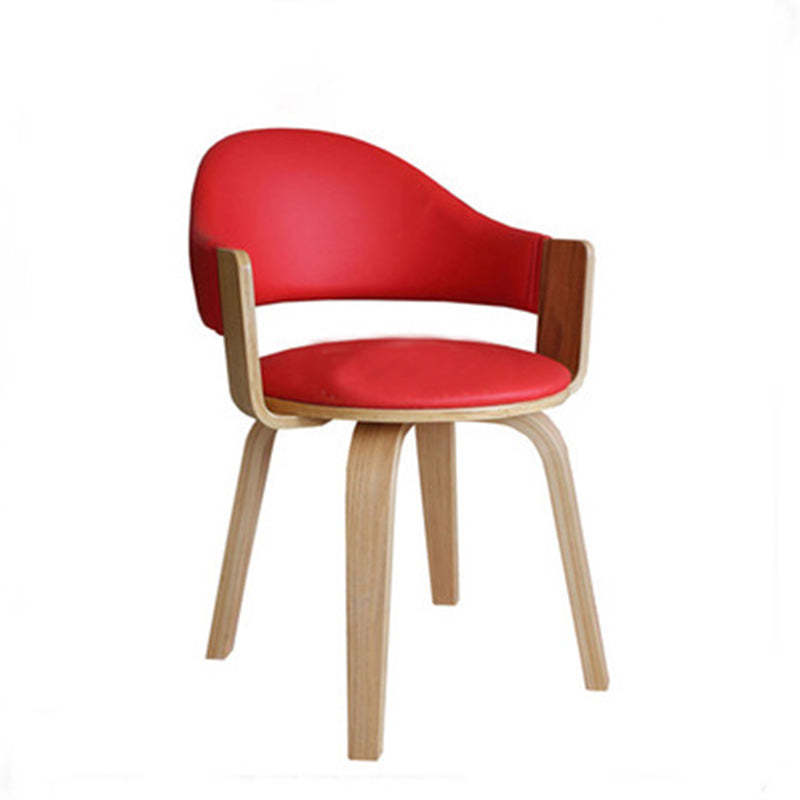 Nordic PU Leather Ergonomic Swivel Desk Chair