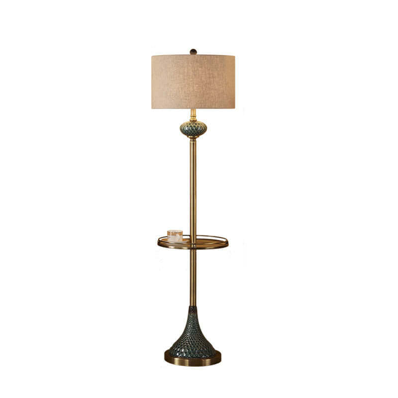 European Ceramic Fabric Floor Lamp