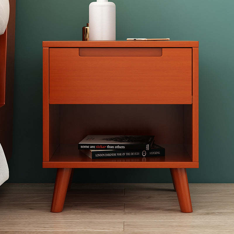 Nordic Wood 1/2-Drawer Nightstand