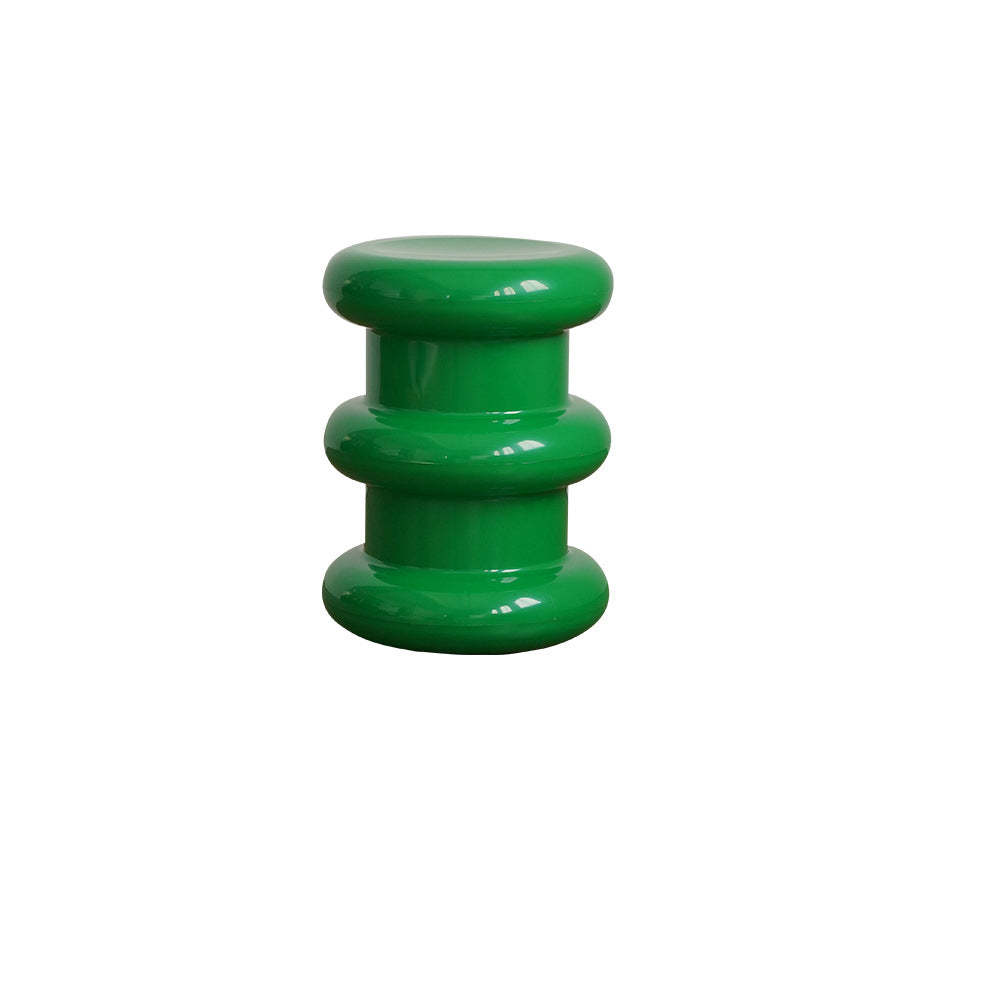 Minimalist Cylindrical Plastic End Table