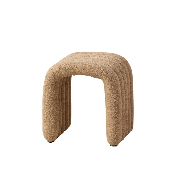 Nordic Arch Steel Boucle Vanity Stool