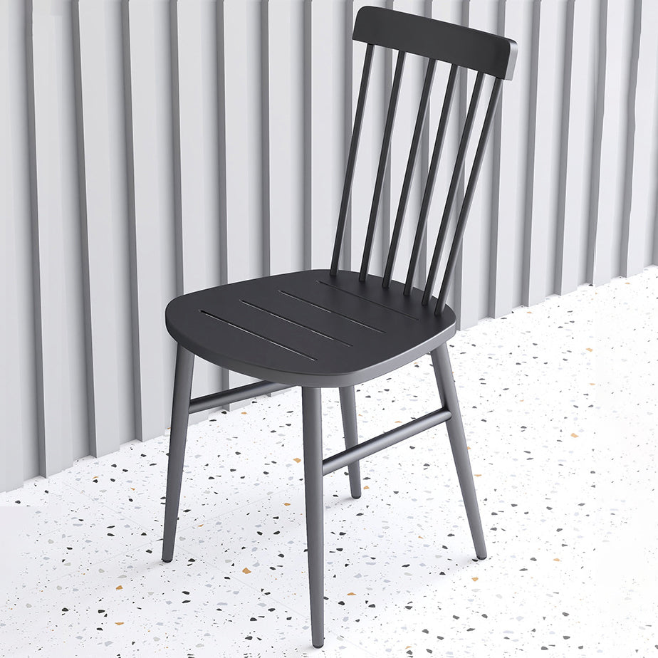 Scandinavian Square Steel Armchair — Green
