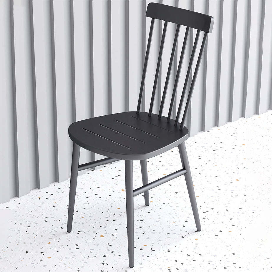Scandinavian Square Steel Armchair — Green