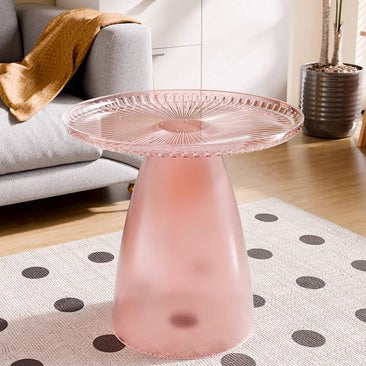 Minimalist Round PET Plastic Side Table