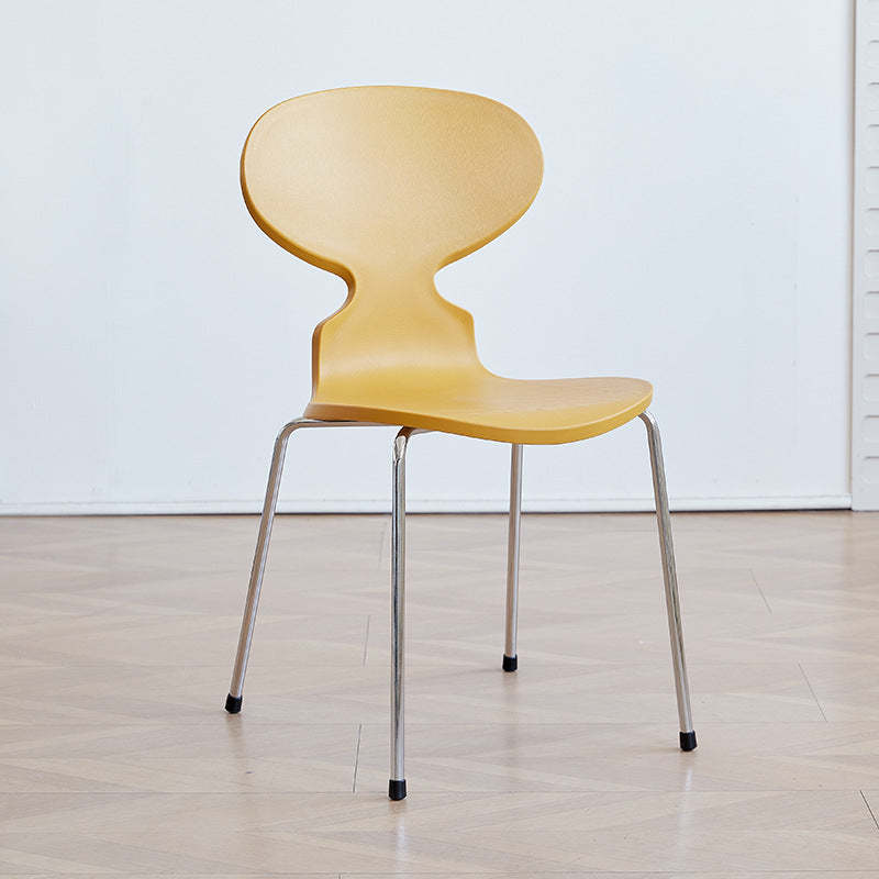 Minimalist Metal Four-Leg Chair