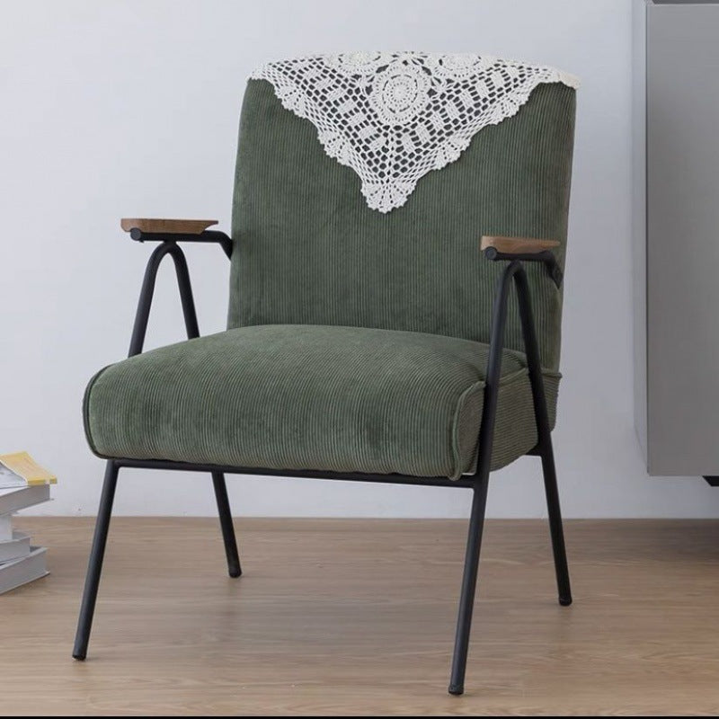 Scandinavian Cushion Steel Accent Chair