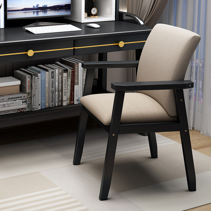 Nordic Fabric Wood Desk Chair — Original Wood
