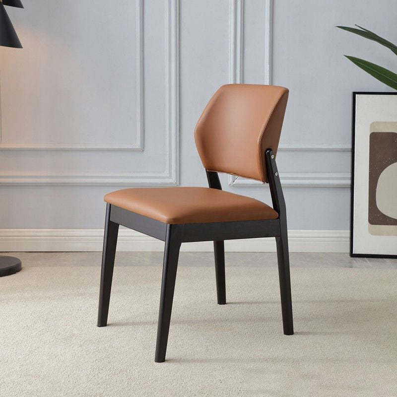 Nordic Wood Leather Chair