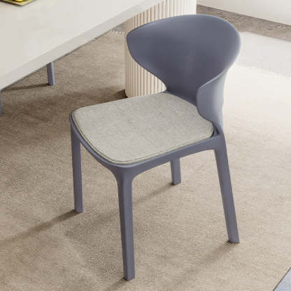 Scandinavian Velvet Ergonomic Stackable Dining Chair