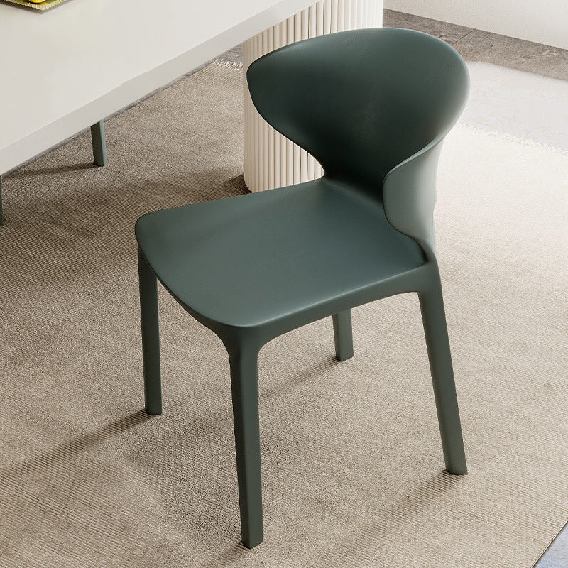 Scandinavian Velvet Ergonomic Stackable Dining Chair