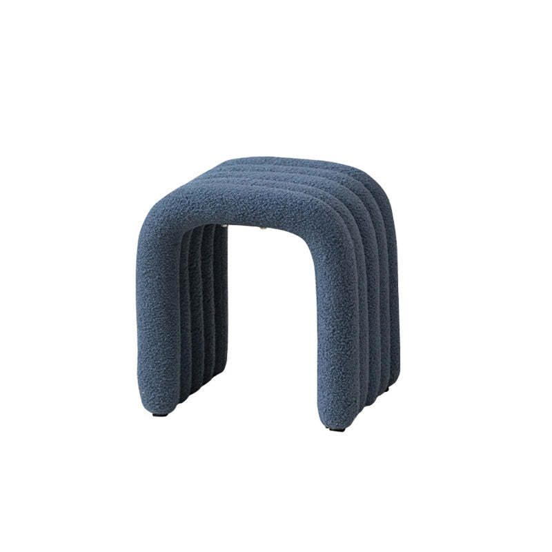 Nordic Arch Steel Boucle Vanity Stool