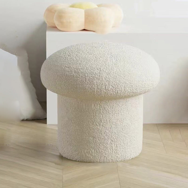 Mushroom Velvet Pouf Footstool