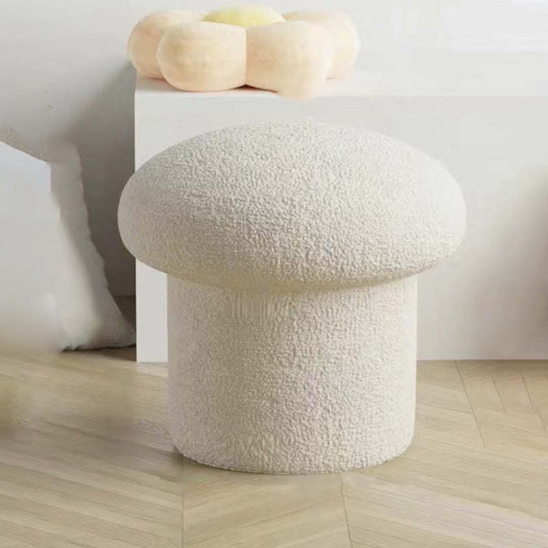 Mushroom Velvet Pouf Footstool
