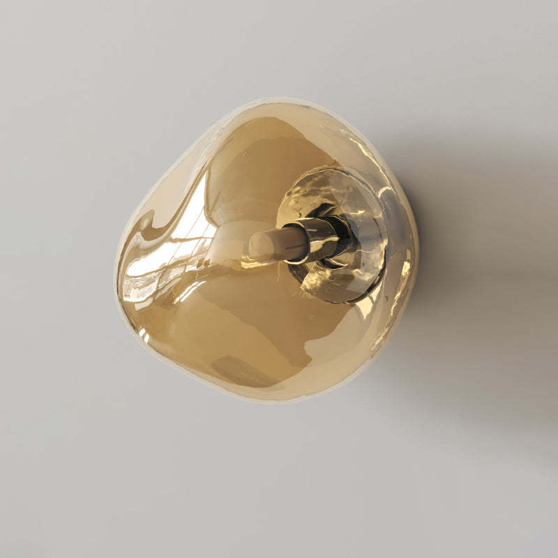 Minimalist Irregular Spherical Glass Wall Sconce
