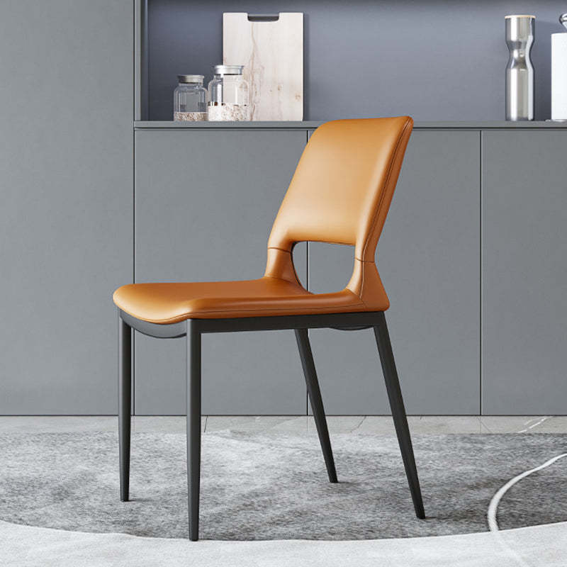 Lighom minimalist curved-seat gray dining chairs & benches